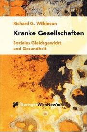 Cover of: Kranke Gesellschaften: Soziales Gleichgewicht und Gesundheit