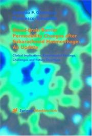 Cover of: Blood-Brain Barrier Permeability Changes after Subarachnoid Haemorrhage: An Update: Clinical Implications, Experimental Findings, Challenges and Future Directions