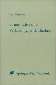Cover of: Grundrechte und Verfassungsgerichtsbarkeit (Forschungen aus Staat und Recht)