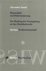 Cover of: Rationalität und Diskriminierung by Alexander Somek
