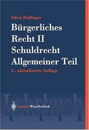 Cover of: Bürgerliches Recht II: Schuldrecht. Allgemeiner Teil (Springers Kurzlehrb]cher Der Rechtswissenschaft)