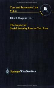 Cover of: The Impact of Social Security Law on Tort Law (Tort and Insurance Law)