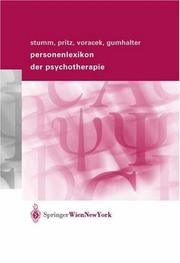 Cover of: Personenlexikon der Psychotherapie