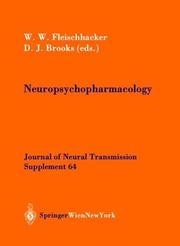 Cover of: Neuropsychopharmacology
