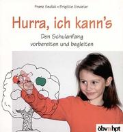 Cover of: Hurra, ich kann's. Frühförderung für Vorschüler und Schulanfänger. (Lernmaterialien)