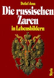 Cover of: Die russischen Zaren in Lebensbildern.