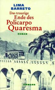 Cover of: Das traurige Ende des Policarpo Quaresma.