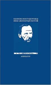 Cover of: Der Großinquisitor. Aus dem Fünften Buch des Romans 'Die Brüder Karamasow'. by Фёдор Михайлович Достоевский
