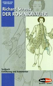 Cover of: Der Rosenkavalier by Richard Strauss, Richard Strauss