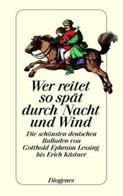 Cover of: Wer reitet so spät durch Nacht und Wind.