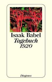 Cover of: Tagebuch 1920.