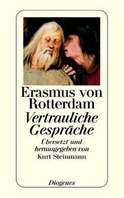 Cover of: Vertrauliche Gespräche. Erasmus von Rotterdam.