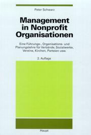 Cover of: Management in Nonprofit Organisationen.