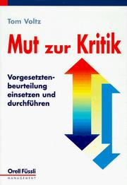 Mut zur Kritik by Tom Voltz