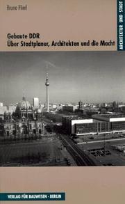 Cover of: Gebaute DDR. by Bruno Flierl