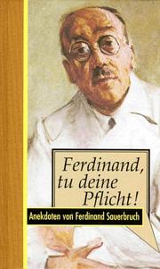 Cover of: Ferdinand, tu deine Pflicht.