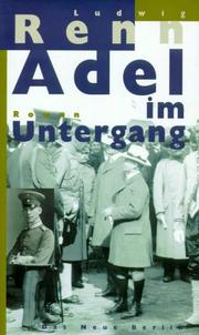 Cover of: Adel im Untergang.