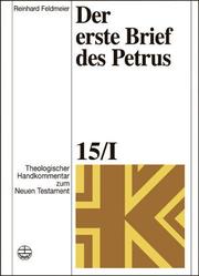 Cover of: Der Erste Brief Des Petrus (Theologischer Handkommentar Zum Neuen Testament)