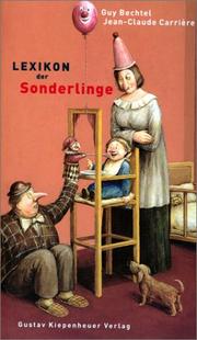 Cover of: Lexikon der Sonderlinge.