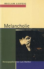 Cover of: Melancholie.