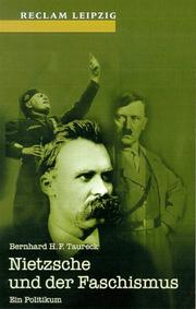 Cover of: Nietzsche und der Faschismus. Ein Politikum.