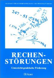 Cover of: Rechenstörungen. Unterrichtspraktische Förderung.
