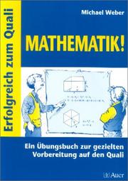 Cover of: Erfolgreich zum Quali Mathematik.