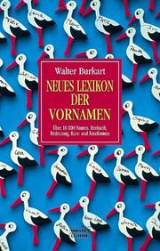 Cover of: Neues Lexikon der Vornamen.