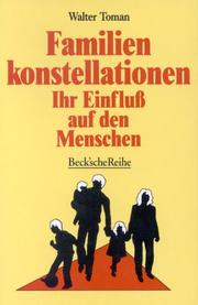 Cover of: Familienkonstellationen. Ihr Einfluß auf den Menschen.