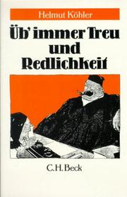 Cover of: Üb immer Treu und Redlichkeit.