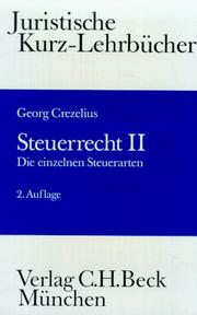 Cover of: Steuerrecht, Bd.2, Die einzelnen Steuerarten