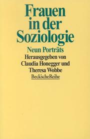 Cover of: Frauen in der Soziologie: Neun Portraits (Beck'sche Reihe)