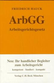Cover of: Arbeitsgerichtsgesetz.