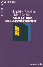 Cover of: Schlaf und Schlafstörungen.