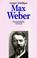 Cover of: Max Weber.