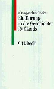 Cover of: Einführung in die Geschichte Rußlands.