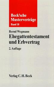 Cover of: Ehegattentestament und Erbvertrag.