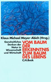 Cover of: Vom Baum der Erkenntnis zum Baum des Lebens.