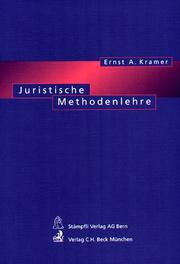 Cover of: Juristische Methodenlehre.
