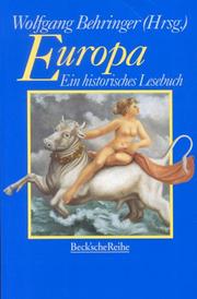 Cover of: Europa. Ein historisches Lesebuch.