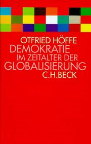 Cover of: Demokratie im Zeitalter der Globalisierung. by Otfried Höffe