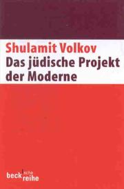 Cover of: Das jüdische Projekt der Moderne.