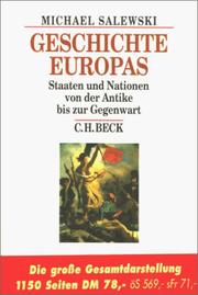 Cover of: Geschichte Europas. Staaten und Nationen von der Antike bis zur Gegenwart.