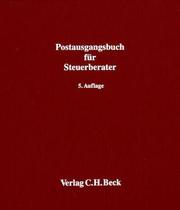 Cover of: Postausgangsbuch für Steuerberater. by Heinrich Weiler