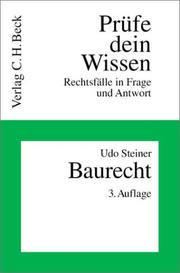 Cover of: Prüfe dein Wissen, H.18, Baurecht