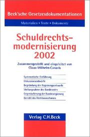 Cover of: Schuldrechtsmodernisierung 2002.