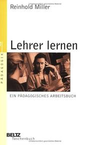 Cover of: Lehrer lernen by Reinhold Miller