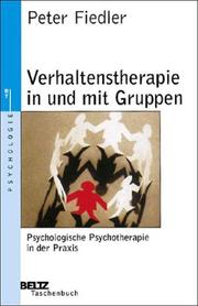 Cover of: Verhaltenstherapie in und mit Gruppen
