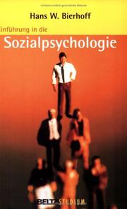 Cover of: Einführung in die Sozialpsychologie