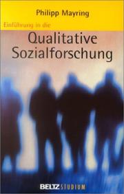 Cover of: Einführung in die qualitative Sozialforschung